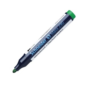 Marker whiteboard + flipchart 3.0mm, verde, Schneider Maxx 290