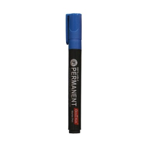 Marker permanent albastru cu varf rotund, 2-3 mm