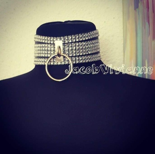 Choker lat strasuri