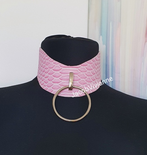 Choker texturat crocodil