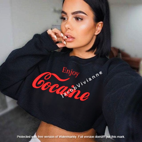 Hanorac scurt Enjoy Cocaine