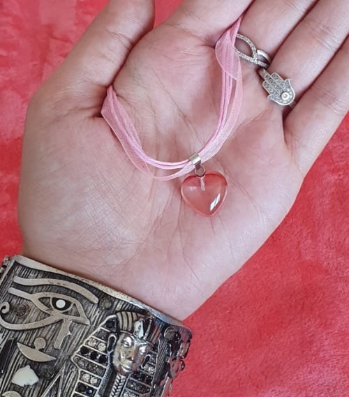 Choker piatra semipretioasa Quartz Strawberry