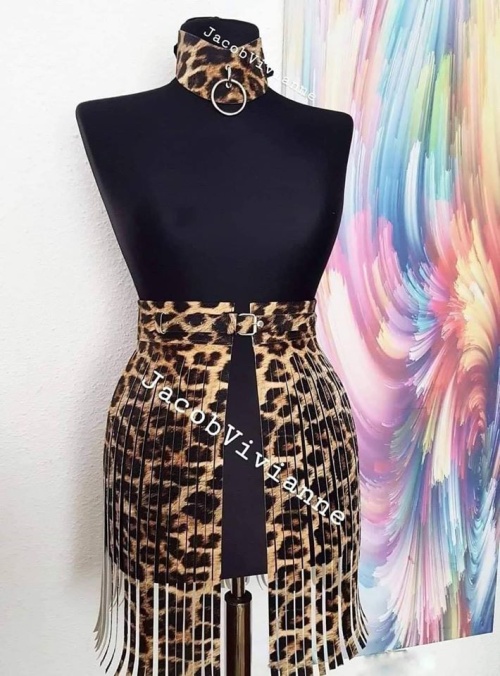 Set fusta si choker ghepard