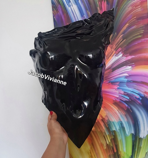 Corset Cyber Khaedey - Corset plastic negru