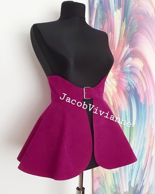 Brau tip fusta imitatie piele intoarsa