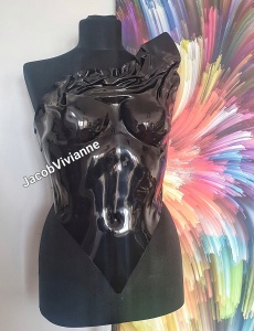 Corset Cyber Akecheta - Corset plastic negru - Img 2