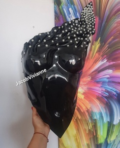 Corset Cyber Pearls- Corset din plastic negru - Img 5