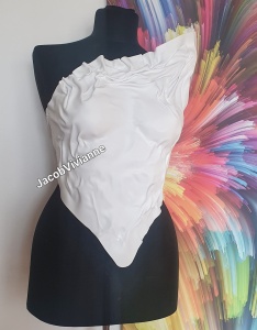 Corset Cyber Wyonet - Corset plastic alb - Img 1