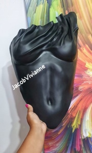 Corset Cyber Yukhya - Corset plastic negru mat - Img 2