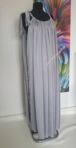 Rochie gri, imitatie matase naturala - Img 3