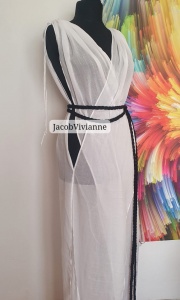 Rochie IN curea usor transparenta de vara - Img 2