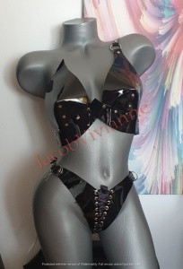 Set piele naturala sutien ,chilot piele naturala - Img 2
