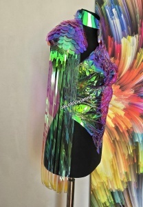 Accesoriu umar pentru corset plastic holografic pentru corset
