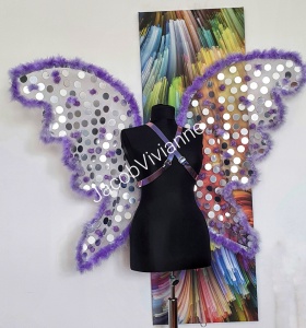 Aripi transparente accesorizate tip fluture - Img 1