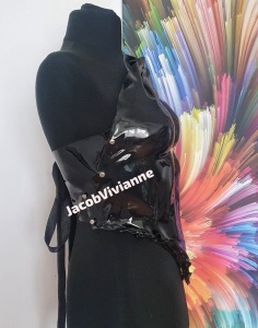 Corset Cyber Ayan - Corset plastic negru - Img 7