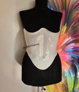 Corset Cyber Epys - Corset plastic alb - Img 2