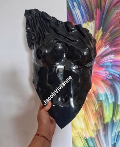 Corset Cyber Karleen - Corset negru din plastic - Img 1