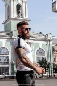 Ham brate cu choker piele naturala pentru barbati - Img 4