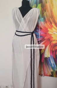 Rochie IN curea usor transparenta de vara - Img 1