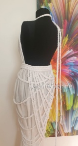 Set rochie IN si fusta snur impletit vaporoasa - Img 3