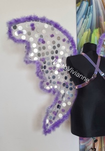 Aripi transparente accesorizate tip fluture - Img 2