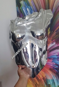 Corset Cyber Daisuke - Corset argintiu plastic tip oglinda - Img 3