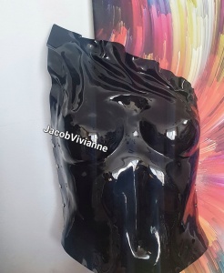 Corset Cyber Kasym - Corset plastic negru - Img 2
