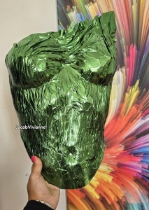 Corset plastic verde lucios - Img 2