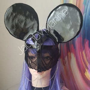 Masca Mickey cu urechi mari si dantela - Img 2