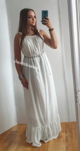 Rochie alba din IN cu spatele gol - Img 1