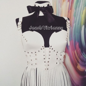 Rochie franjuri tip corset- detasabile - Img 2
