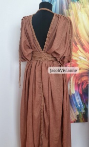 Rochie panza topita cu brau lat - Img 3