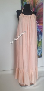 Rochie peach din IN cu spatele gol - Img 2