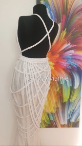 Set rochie IN si fusta snur impletit vaporoasa - Img 4