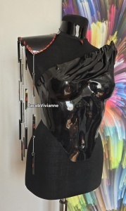 Accesoriu pentru Umeri lant si cristale- Statement Handmade pentru corset plastic | Jacob Vivianne