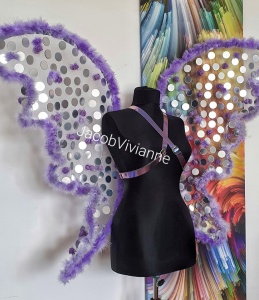 Aripi transparente accesorizate tip fluture - Img 3