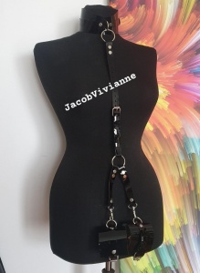 Choker cu catuse piele naturala - Img 3