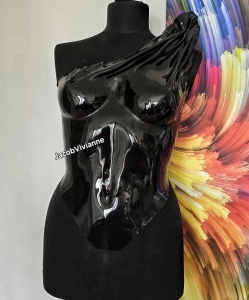 Corset Cyber Ayah - Corset negru plastic - Img 1