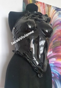 Corset Cyber Ayan - Corset plastic negru - Img 6