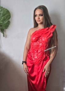 Corset Cyber Rosse- Corset plastic rosu - Img 1