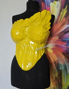 Corset Galben plastic Isabella - bust mare - Img 3