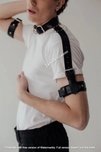 Ham brate cu choker piele naturala - Img 3