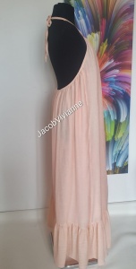 Rochie peach din IN cu spatele gol - Img 3