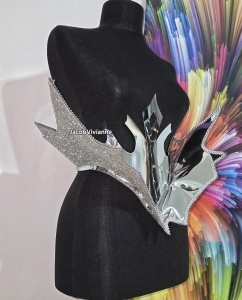Brau oglinda cu glitter model unic - Img 2