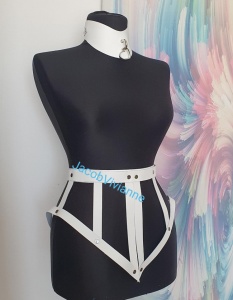 Choker lat piele naturala cu inima - Img 2