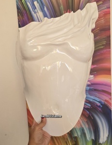 Corset Cyber Cassy Corset plastic alb - Img 3