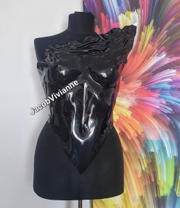 Corset Cyber Khaedey - Corset plastic negru - Img 2