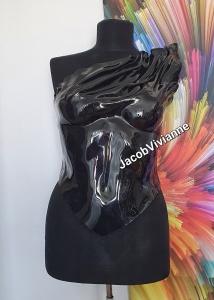 Corset Cyber Lheyla - Corset plastic negru - Img 3