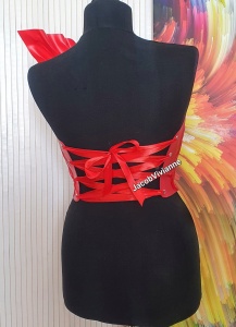 Corset Cyber Rosse- Corset plastic rosu - Img 3