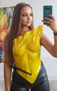 Corset Galben Celeste din plastic  - Img 6